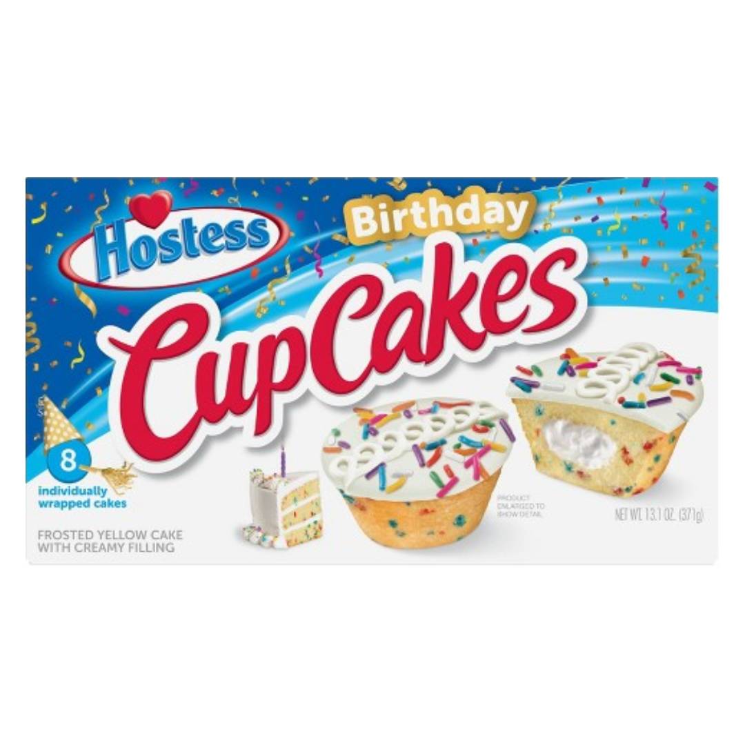 Hostess - birthday cup cakes 371g