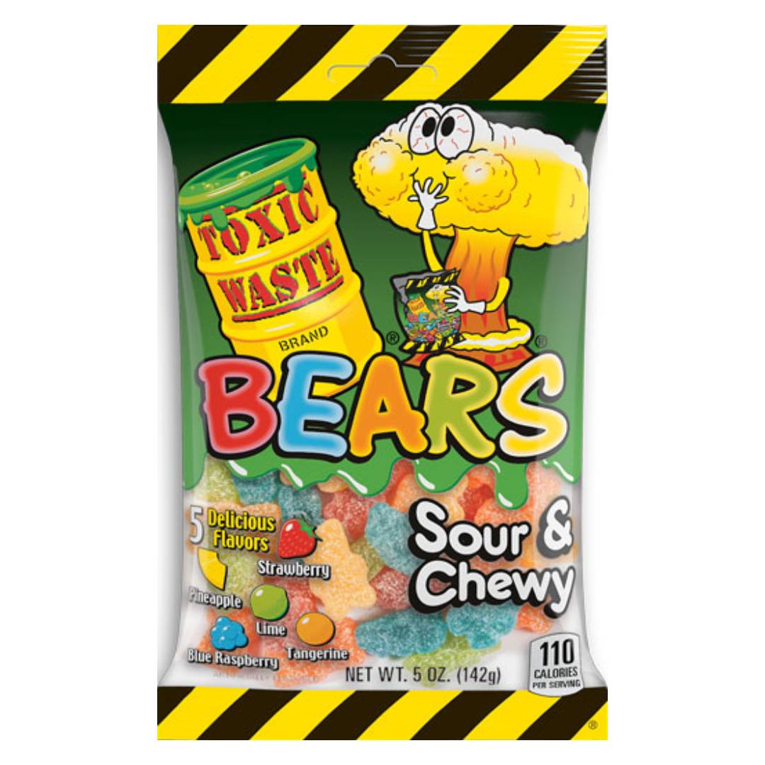 TOXIC WASTE - sour&chewy BEARS 143g