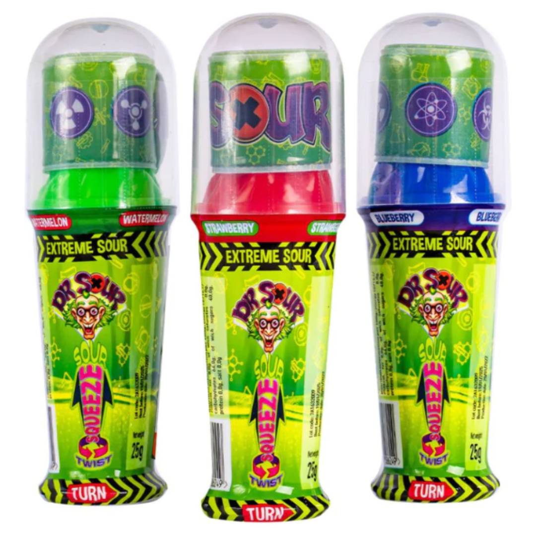 DR SOUR - extreme sour twist&squeeze 25g