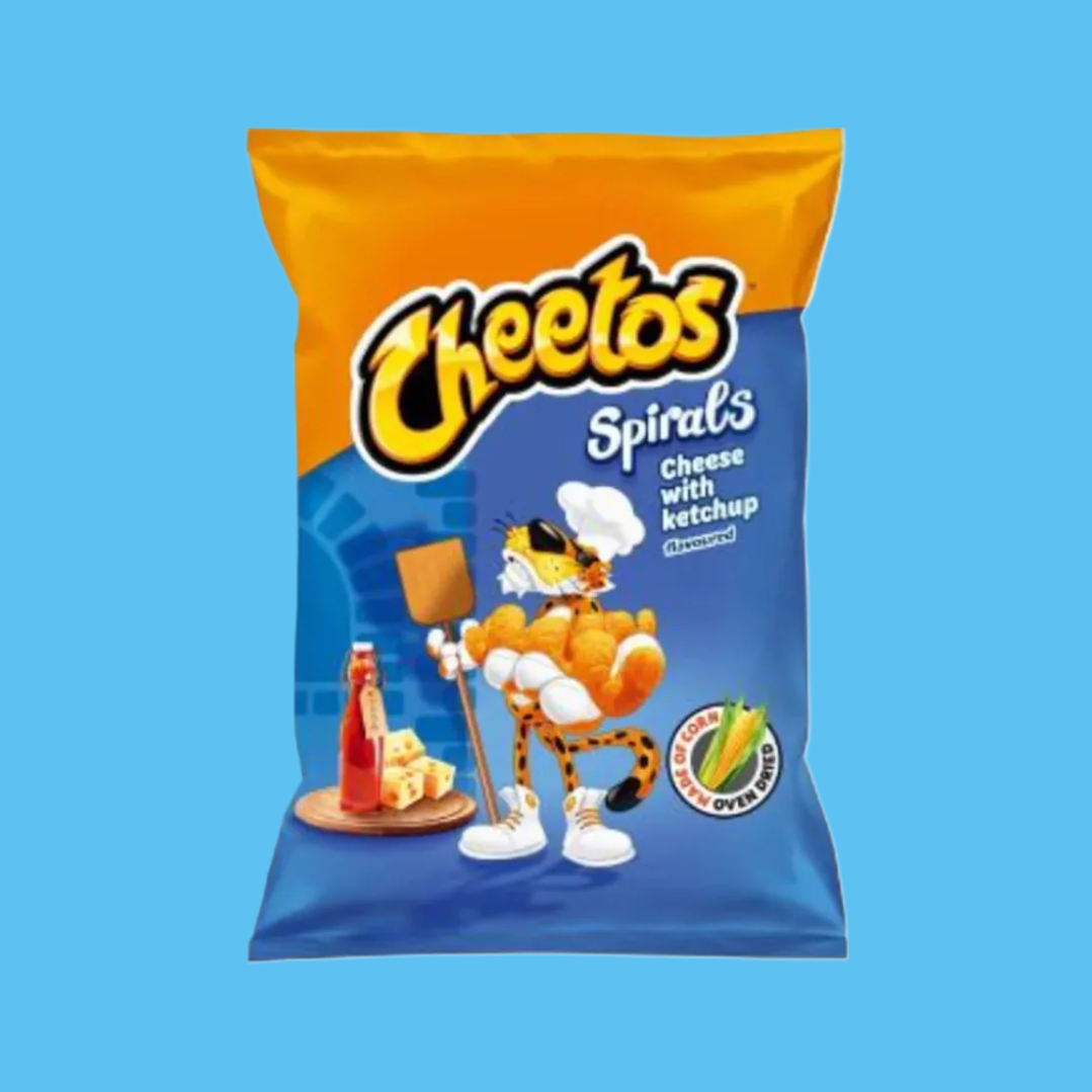 Cheetos Spirals- cheese & ketchup 130g