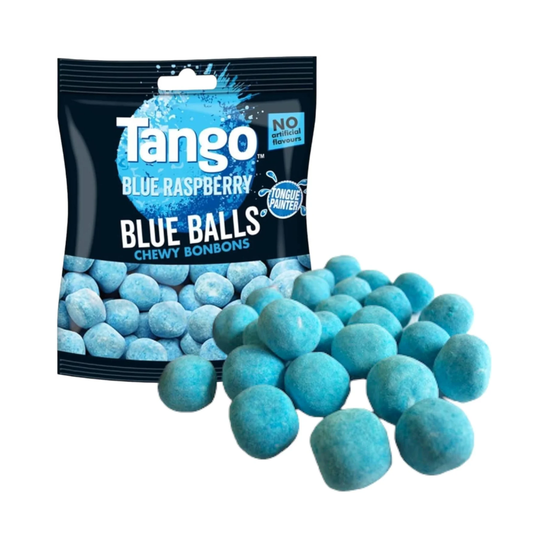 Tango- blue raspberry chewy balls 100g