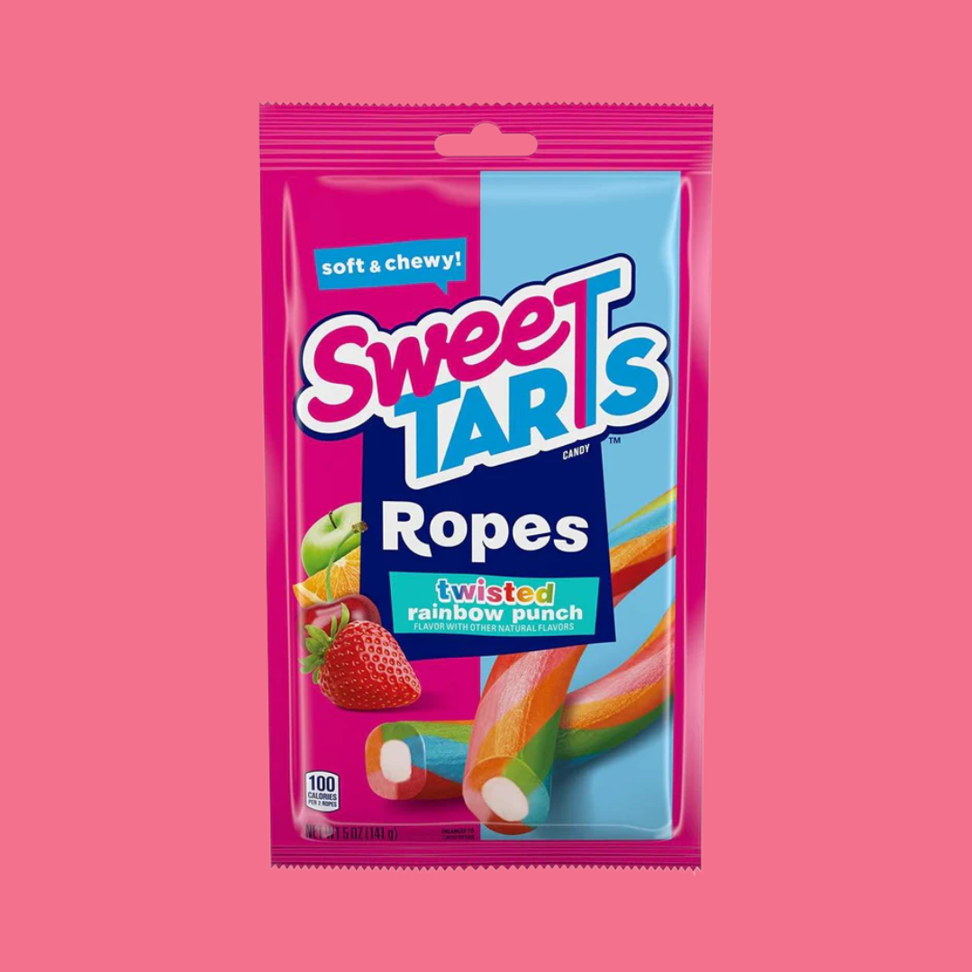 Sweet Tarts Ropes- rainbow punch 141g