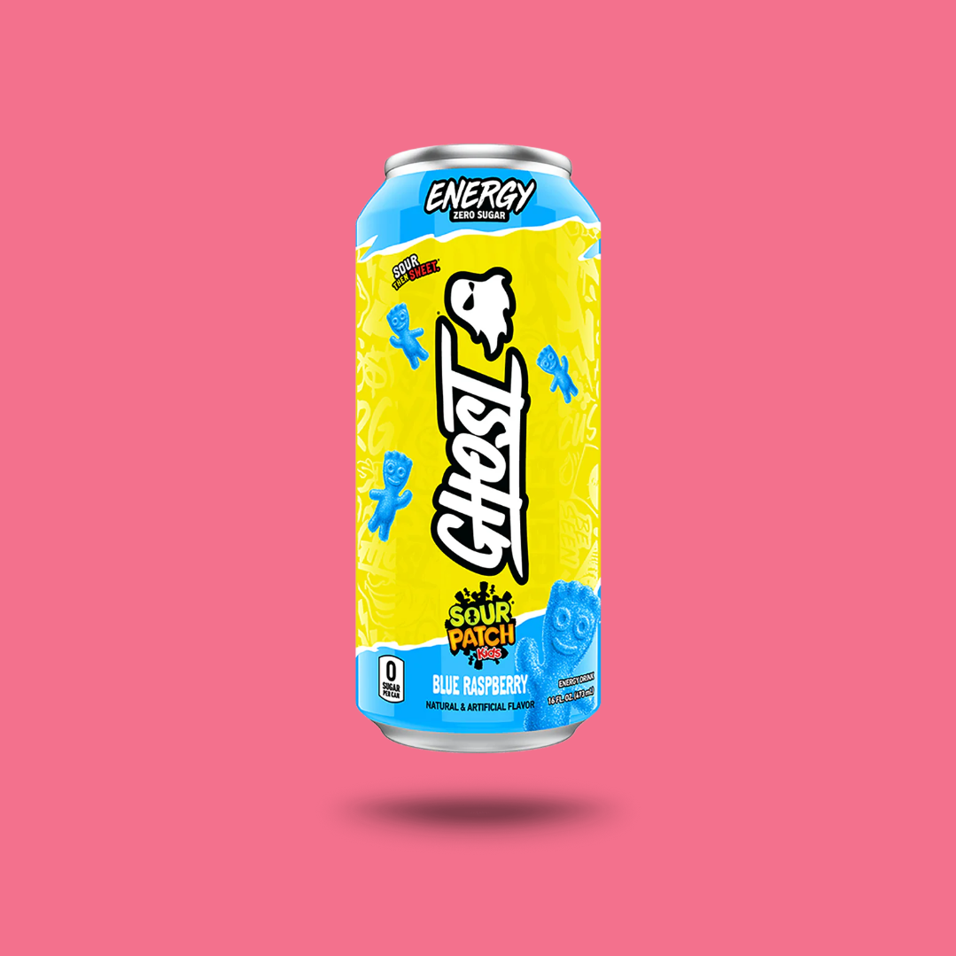 Ghost Sour Patch Kids- blue raspberry energy drink 473ml