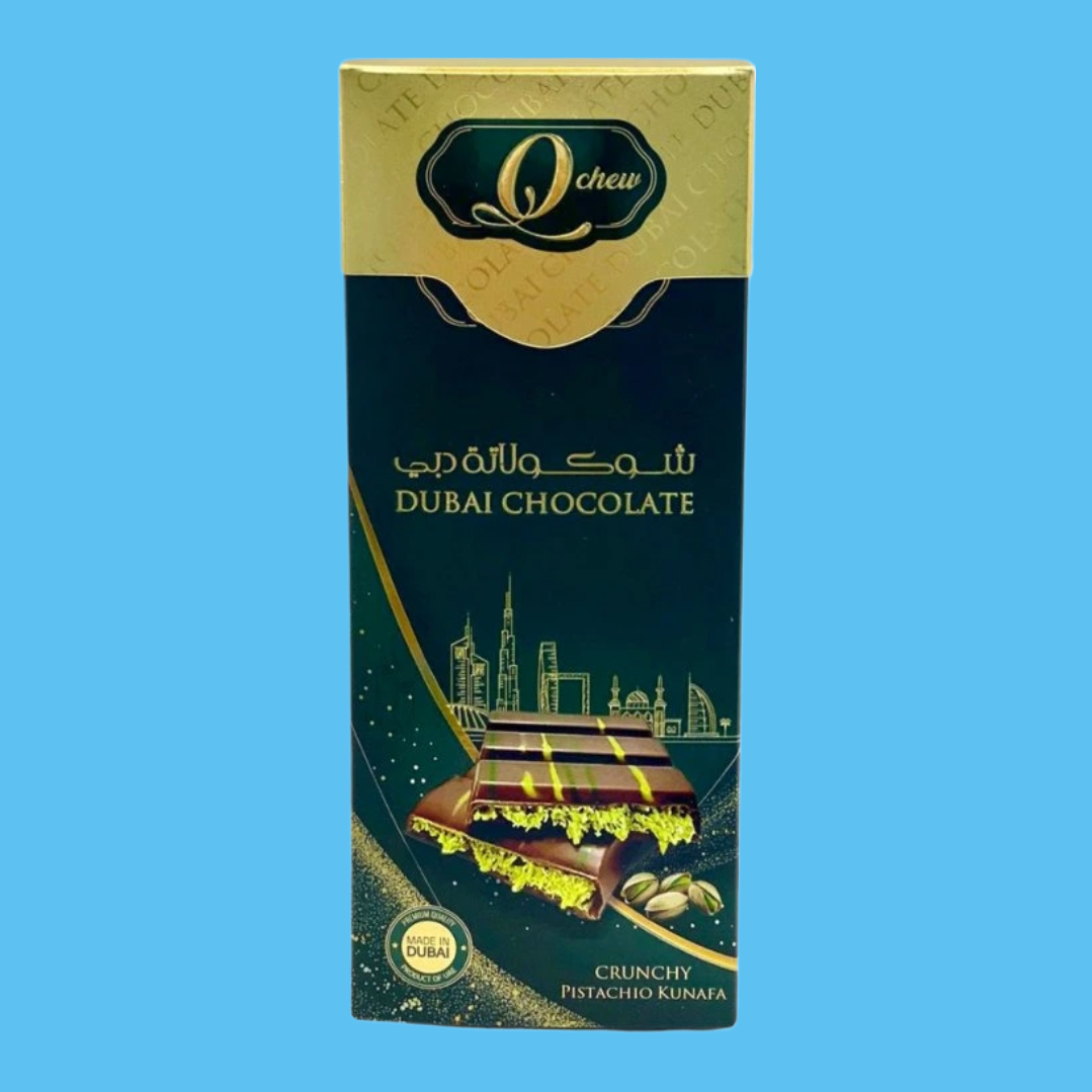 Dubai Chocolate - crunchy pistachio kunafa bar (160g)