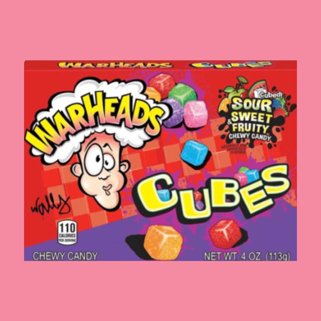 WARHEADS - sour sweet fruity Chewy Cubes 113g