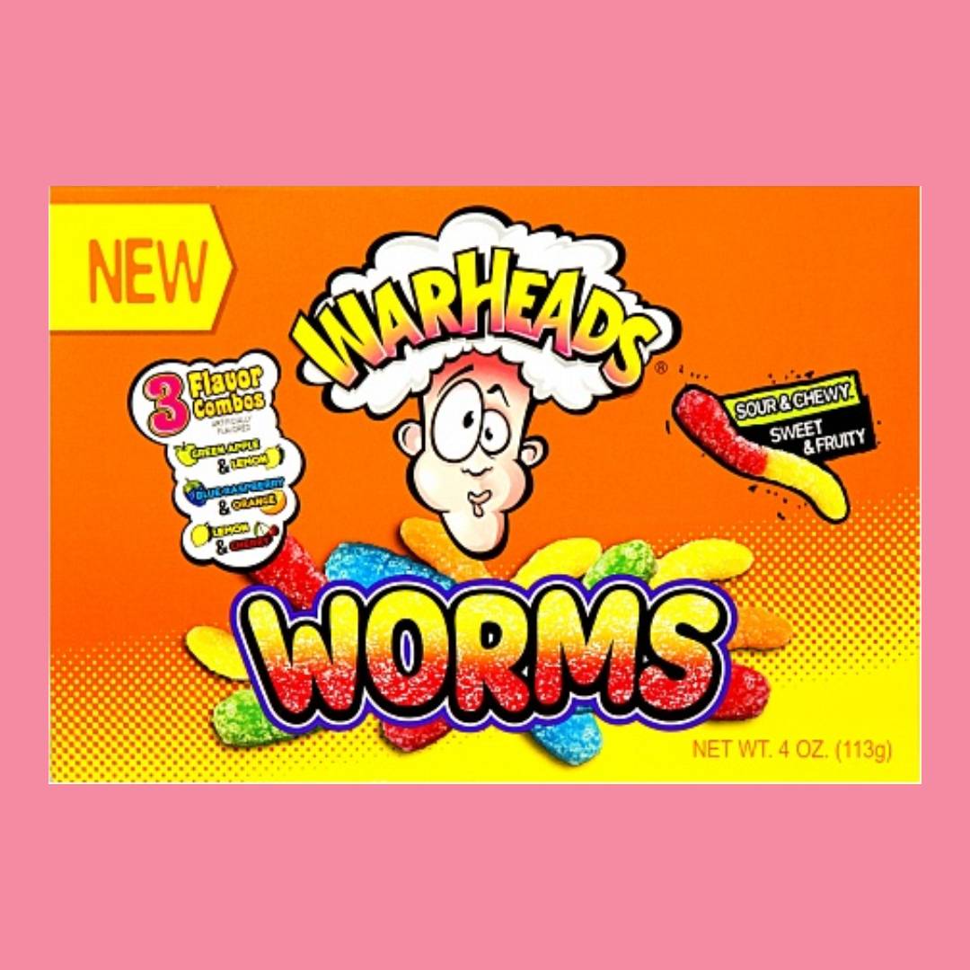 WARHEADS - worms 3flavor combos 113g