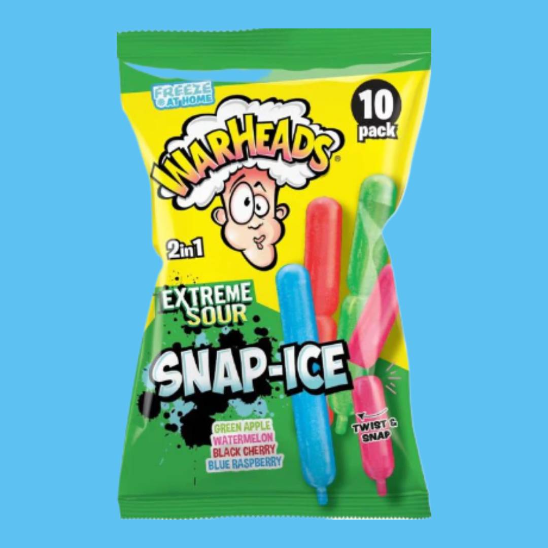 WARHEADS - snap ice sour freeze pops 127g