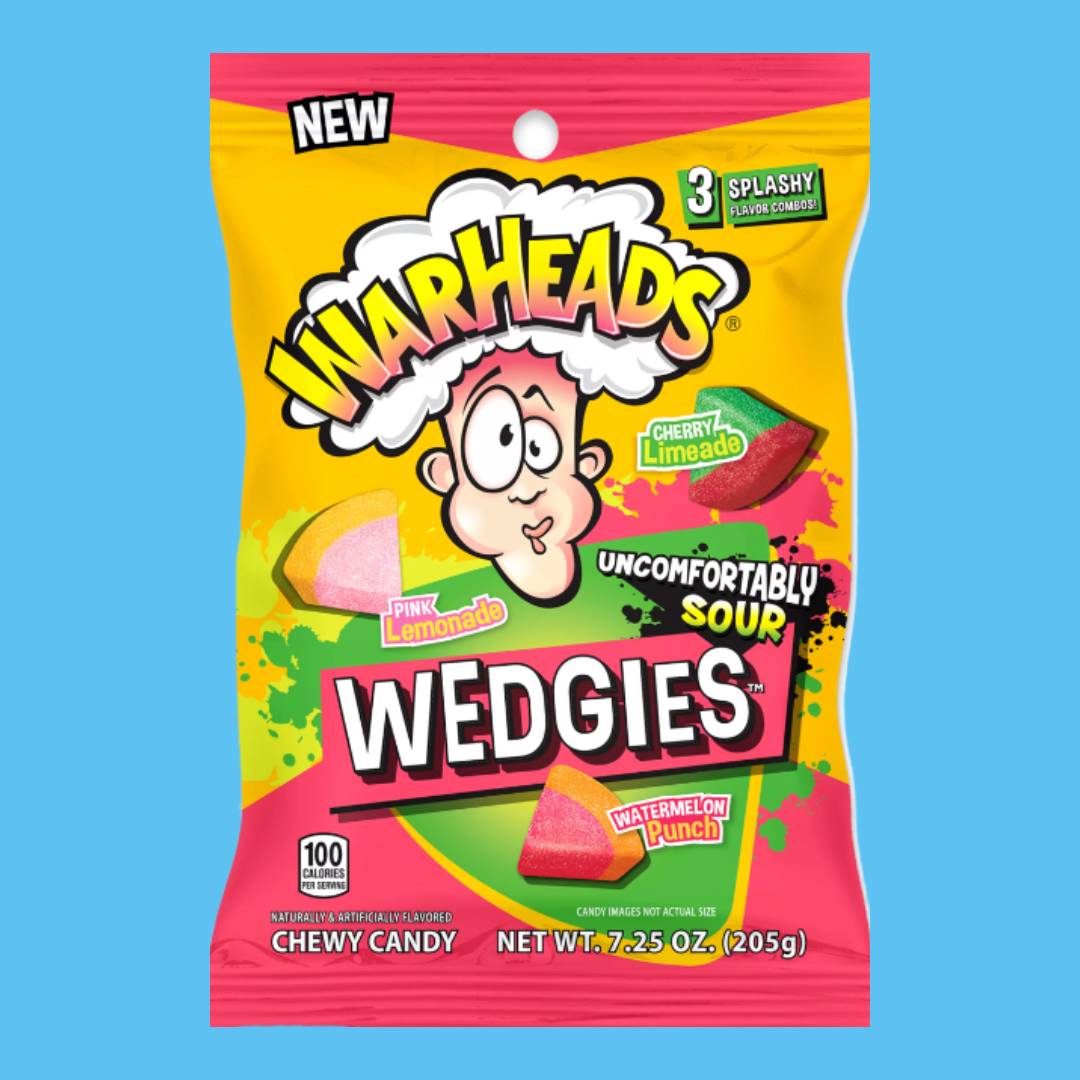 WARHEADS - sour wedgies 205g
