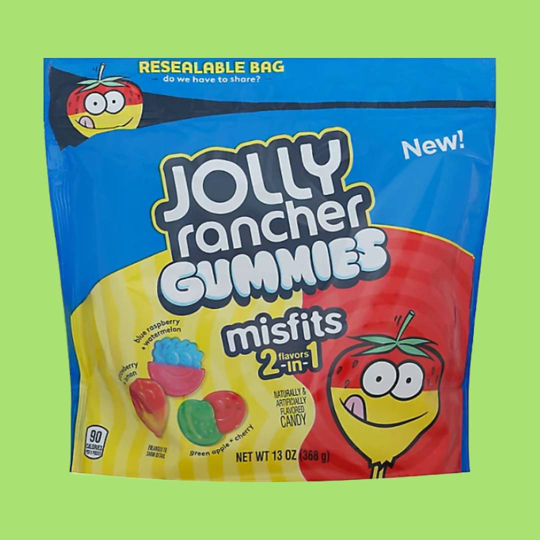 JOLLY RANCHER - misfits 2in1 gummies 368g