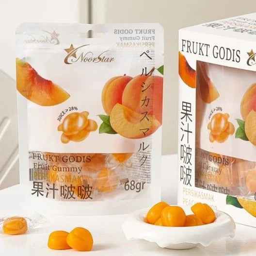 Frukt Godis - Persikasmak (peach) 68g