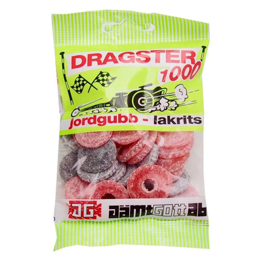 DRAGSTER - jordgubb lakrits 65g
