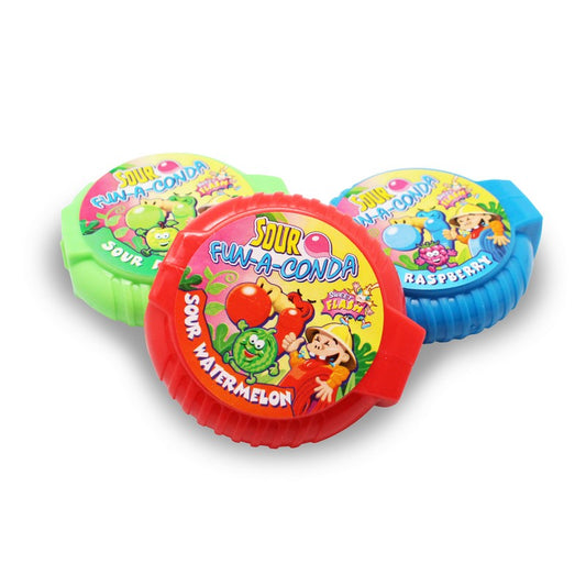 SOUR FUN A CONDA - rolled gum candy 16g