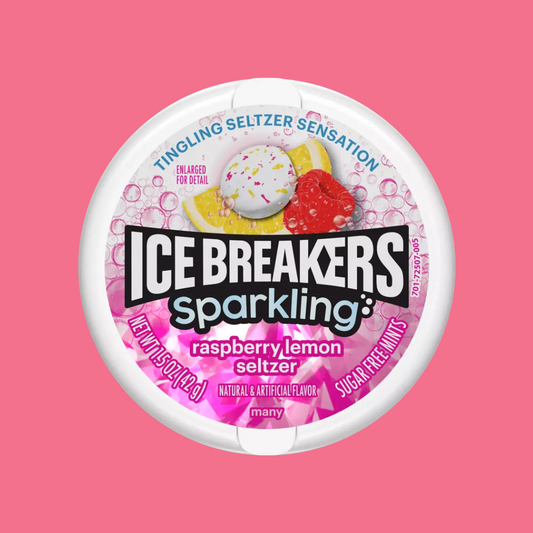 Ice Breakers- sparkling raspberry lemon gum 36g