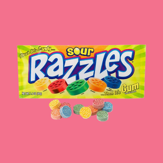 Razzles - sour gum 40g