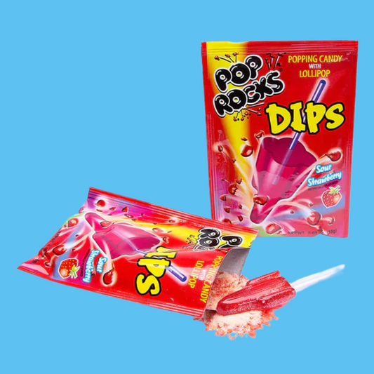 Pop Rocks Dips- sour strawberry 18g