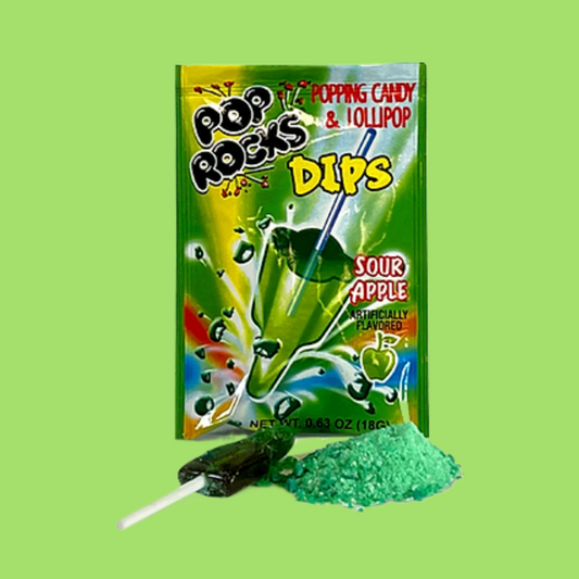 Pop Rocks Dips- sour apple 18g