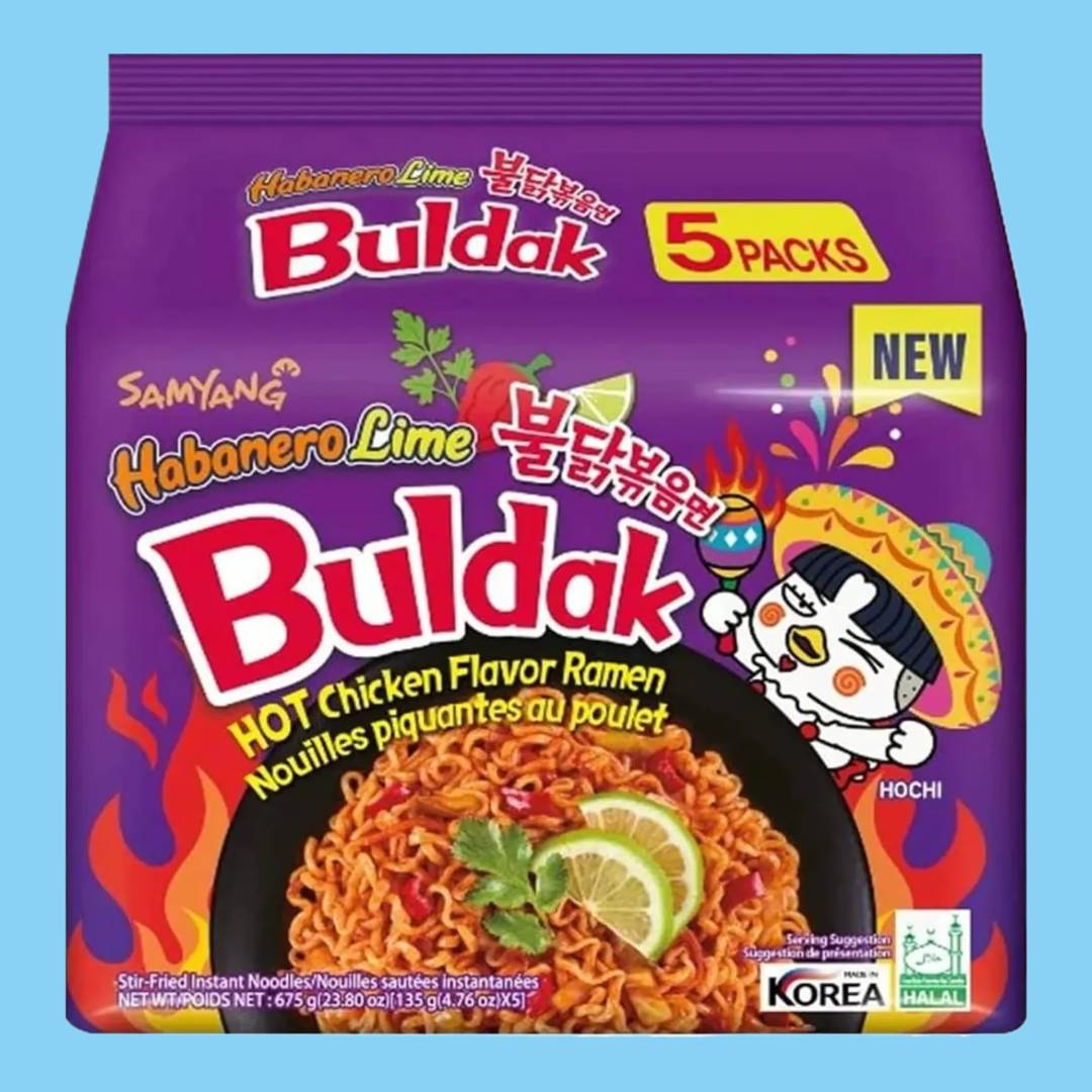 SAMYANG - Habanero Lime ramen noodles 5x140g
