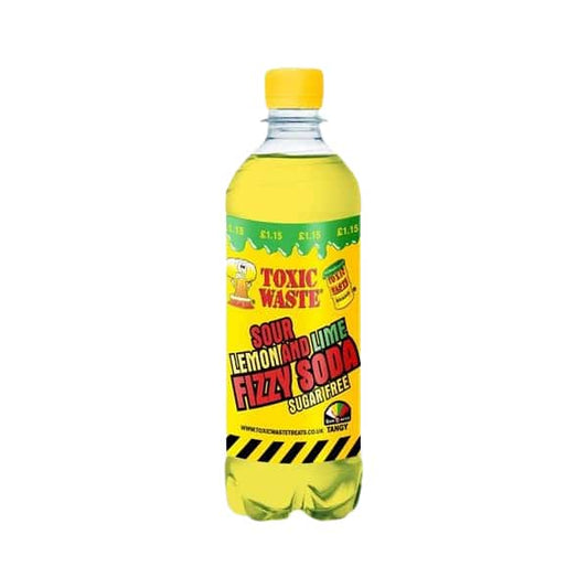 TOXIC WASTE - SOUR LEMON&LIME fizzy soda 500ml