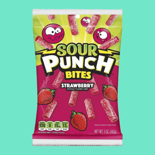 SOUR PUNCH BITES - strawberry 142g