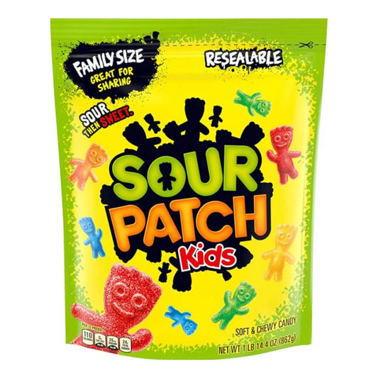 SOUR PATCH KIDS - family size resealable pouch 862g
