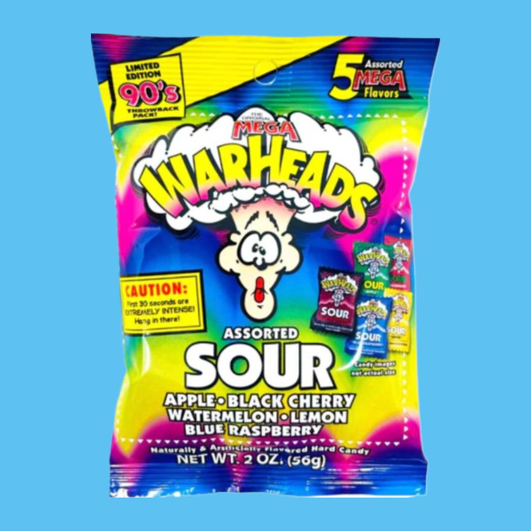 WARHEADS - assorted mix sour candy 56g